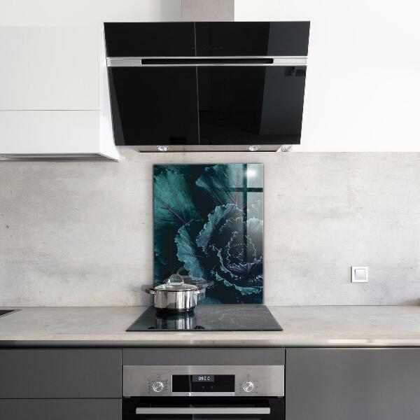 Pannello retrocucina Foglie di cavolo verde scuro