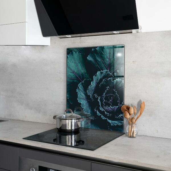 Pannello retrocucina Foglie di cavolo verde scuro