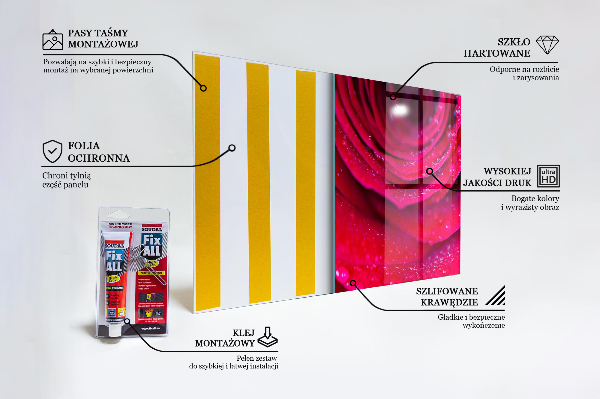 Pannello retrocucina Rosa simbolo dell'amore