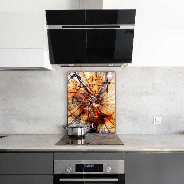 Pannello retrocucina Grani di legno naturale