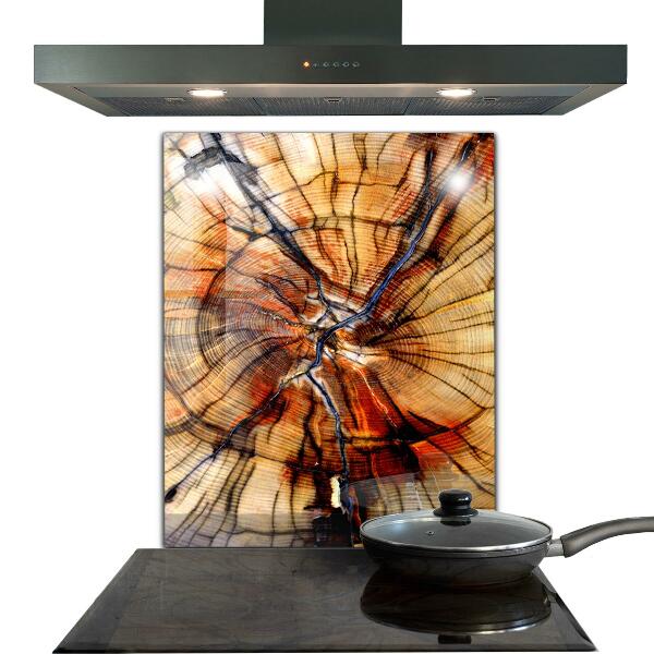 Pannello retrocucina Grani di legno naturale