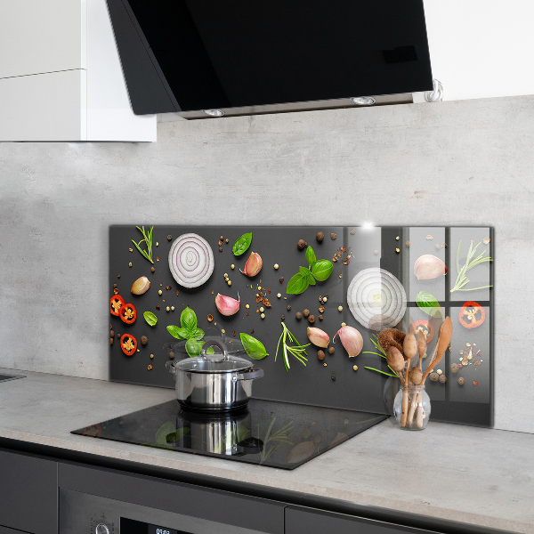 Pannello paraschizzi cucina Spezie cucina italiana