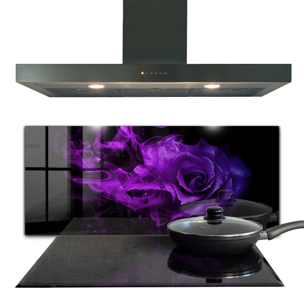 Pannello retrocucina Fumo astratto di rosa viola