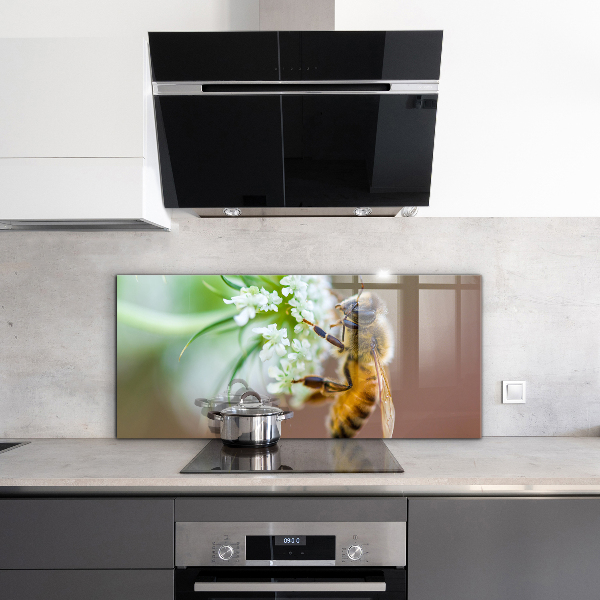 Pannello paraschizzi cucina Ape che raccoglie polline