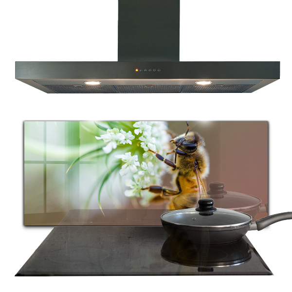 Pannello paraschizzi cucina Ape che raccoglie polline