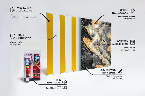 Pannello paraschizzi cucina Arte moderna in marmo