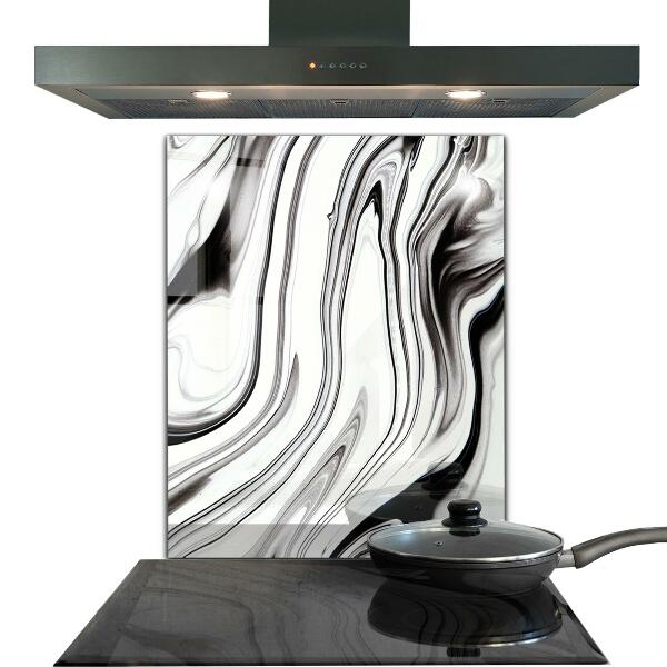 Pannello paraschizzi cucina Acquerello in bianco e nero