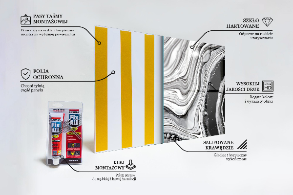 Pannello paraschizzi cucina Astrazione monocromatica