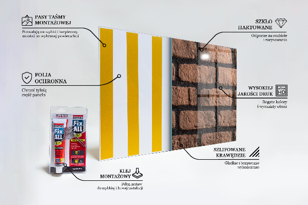 Pannello paraschizzi cucina Muro di mattoni naturali