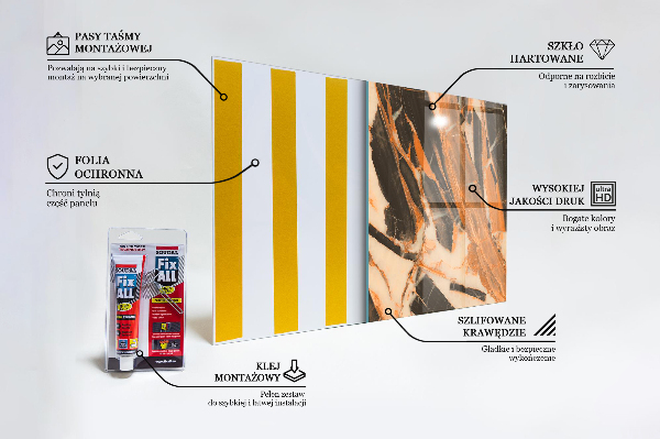 Pannello paraschizzi cucina Composizione in pietra naturale