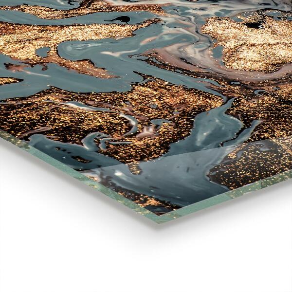 Pannello paraschizzi cucina Arte astratta in marmo