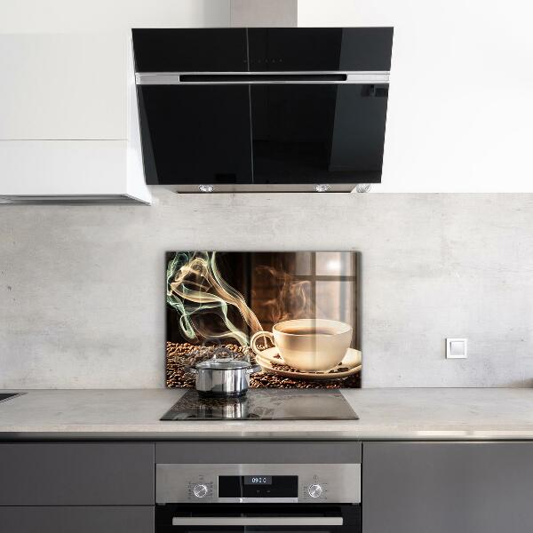 Pannello paraschizzi cucina Una tazza con caffè aromatico