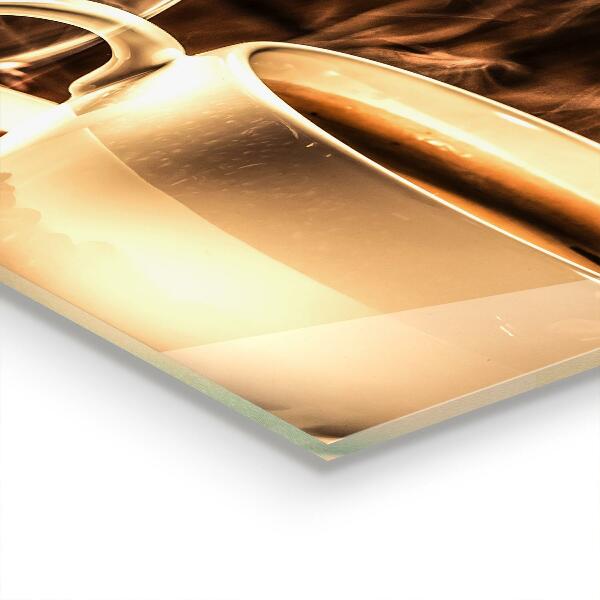 Pannello paraschizzi cucina Una tazza con caffè aromatico