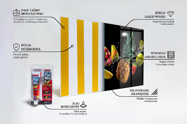 Pannello paraschizzi cucina Composizione di frutti succosi