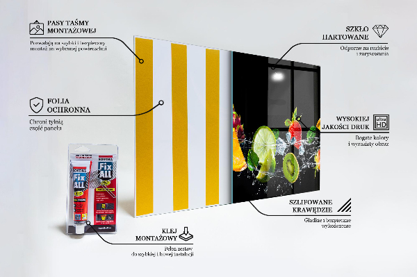 Pannello paraschizzi cucina Frutti esotici succosi