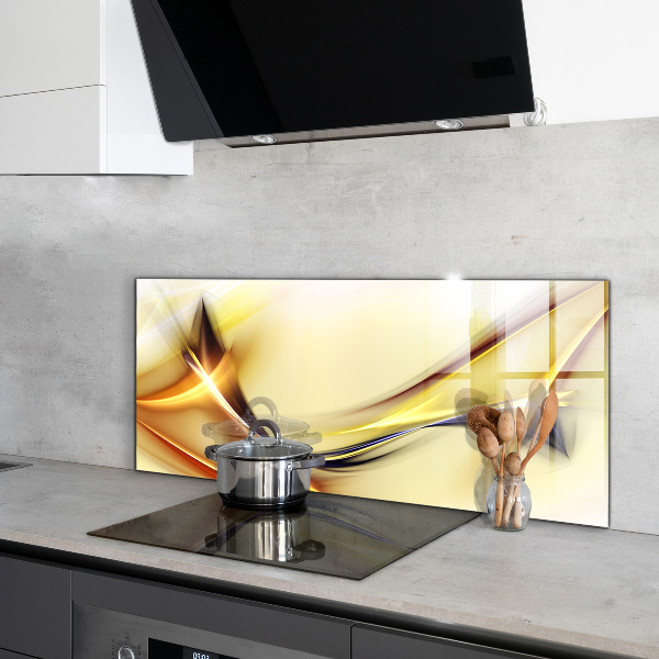 Pannello paraschizzi cucina Astrazione delle onde energetiche