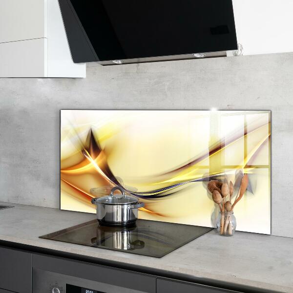 Pannello paraschizzi cucina Astrazione delle onde energetiche