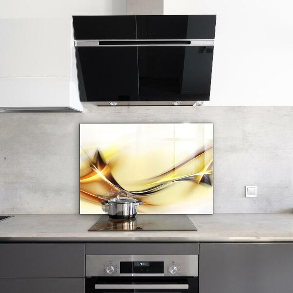 Pannello paraschizzi cucina Astrazione delle onde energetiche