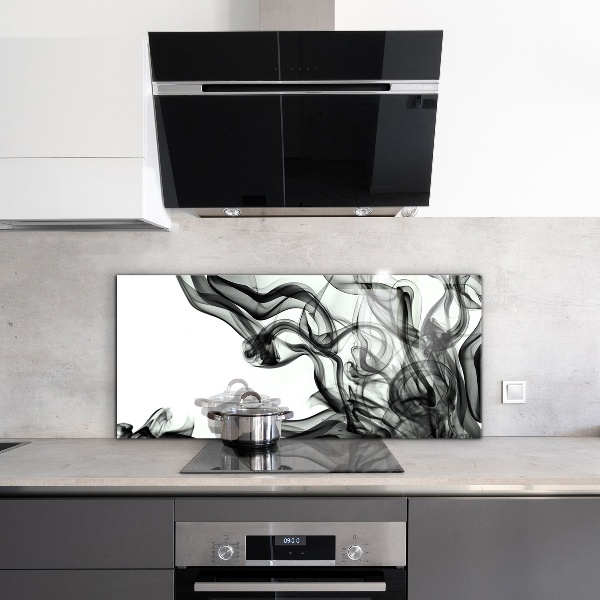 Pannello paraschizzi cucina Nastri di astrazione del fumo
