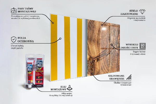 Pannello paraschizzi cucina Struttura del tronco