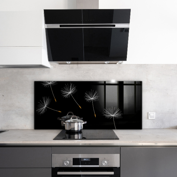 Pannello paraschizzi cucina Denti di leone nel vento