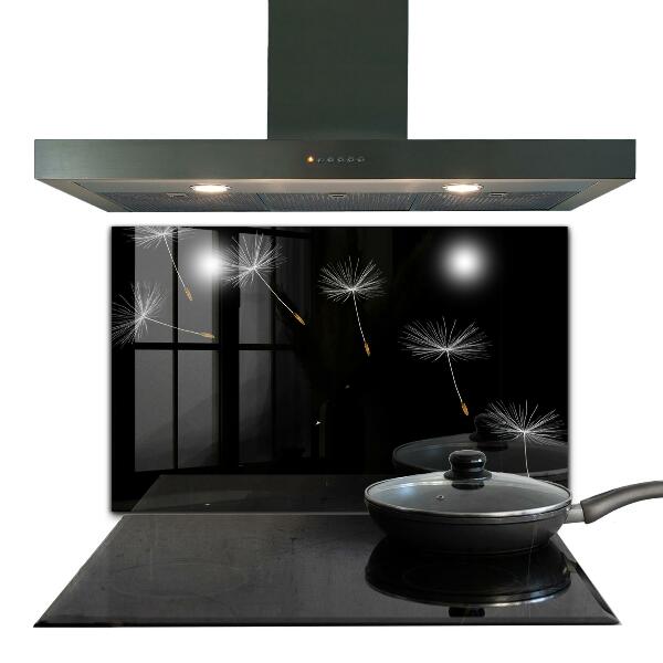 Pannello paraschizzi cucina Denti di leone nel vento