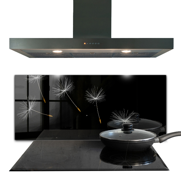 Pannello paraschizzi cucina Denti di leone nel vento