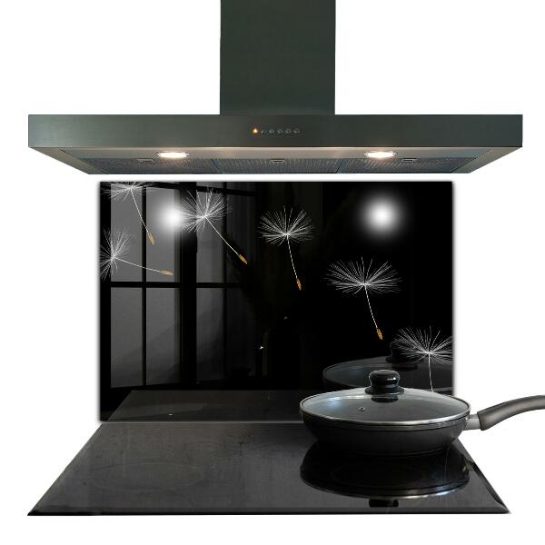 Pannello paraschizzi cucina Denti di leone nel vento