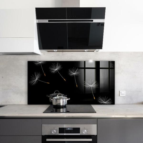 Pannello paraschizzi cucina Denti di leone nel vento