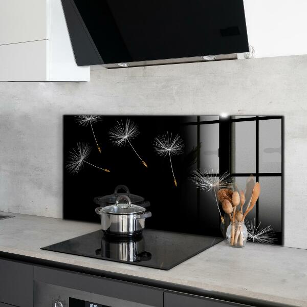 Pannello paraschizzi cucina Denti di leone nel vento