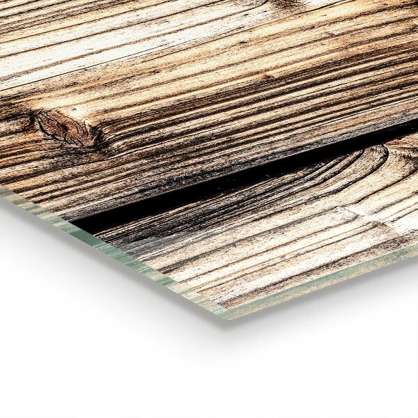 Pannello paraschizzi cucina Vecchio legno di quercia