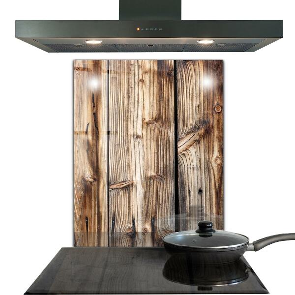 Pannello paraschizzi cucina Vecchio legno di quercia