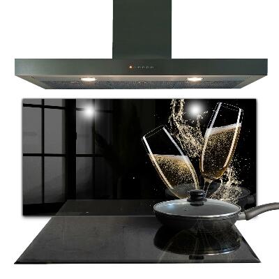 Rivestimento parete cucina Brindisi notturno con champagne