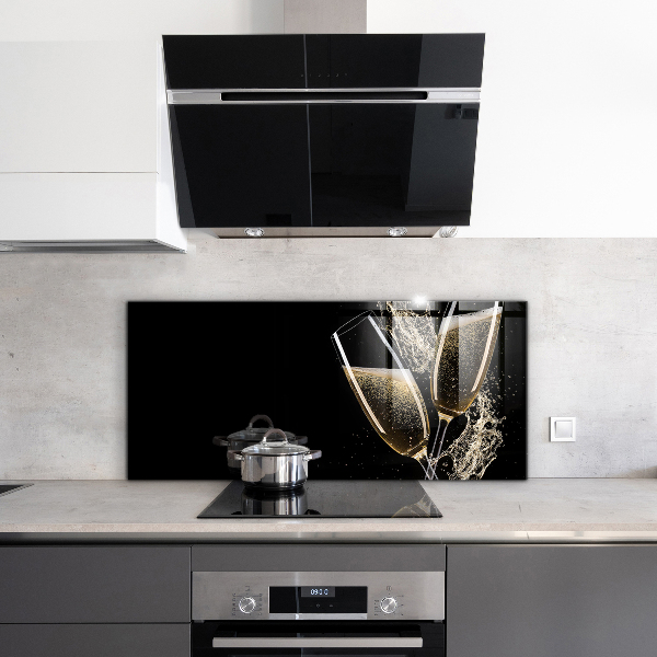 Rivestimento parete cucina Brindisi notturno con champagne