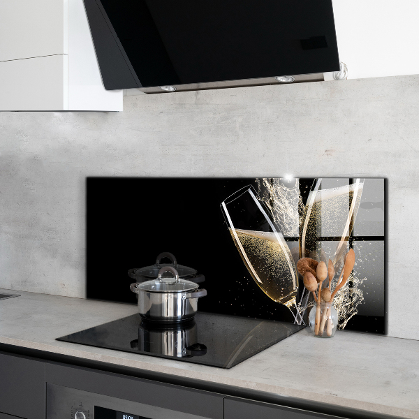 Rivestimento parete cucina Brindisi notturno con champagne