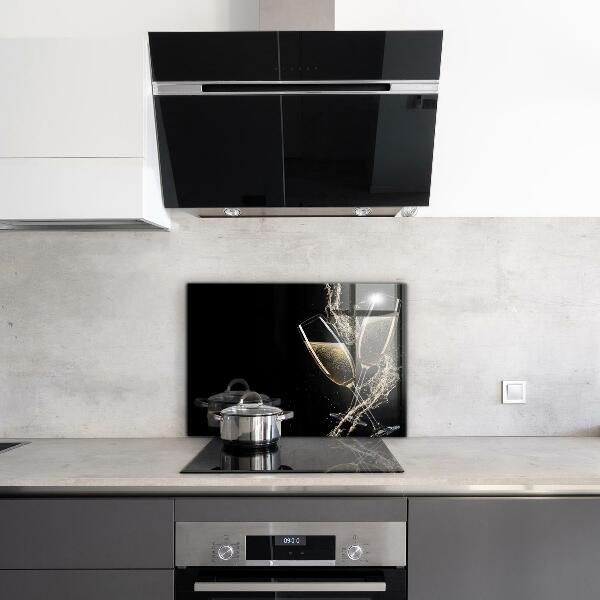 Rivestimento parete cucina Brindisi notturno con champagne