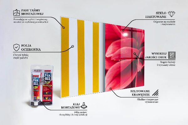 Pannello paraschizzi cucina Il potere energetico dei fiori della natura