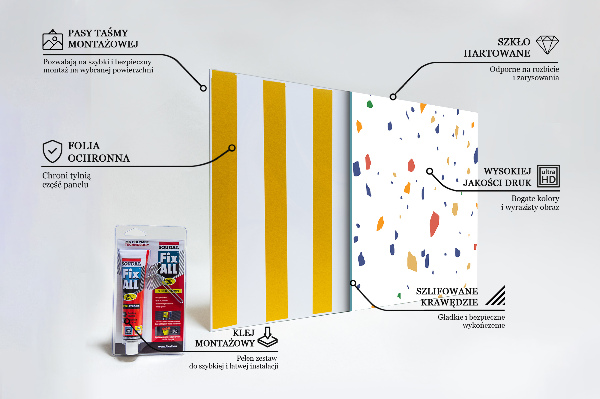 Pannello paraschizzi cucina Terrazzo ciottoli di terrazzo