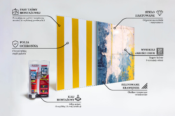 Pannello paraschizzi cucina Vernice colorata astratta