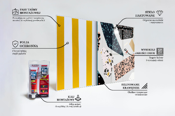 Pannello paraschizzi cucina Terrazzo terrazzo granito