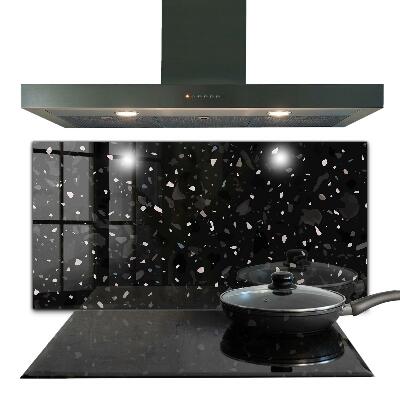 Pannello paraschizzi cucina Terrazzo in marmo nero terazzo