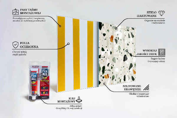 Pannello paraschizzi cucina Pietra naturale del terrazzo