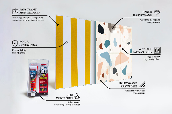 Pannello schienali cucina Terrazzo terrazzo in pietra