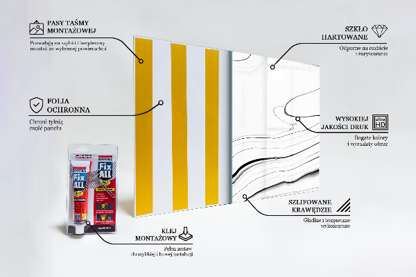 Pannello paraschizzi cucina Struttura in marmo bianco