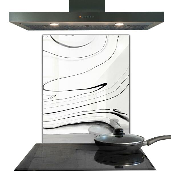 Pannello paraschizzi cucina Struttura in marmo bianco