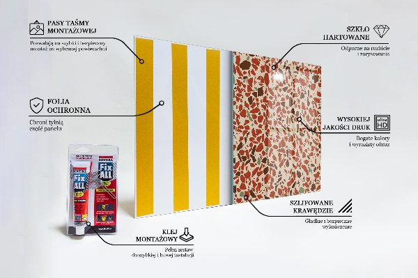 Pannello schienali cucina Struttura in pietra di terrazzo
