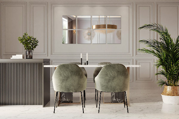 Piastrelle a specchio 6 pz 16x16 cm