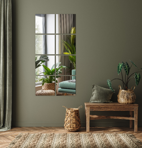 Piastrelle specchio 6 pz 20x20 cm