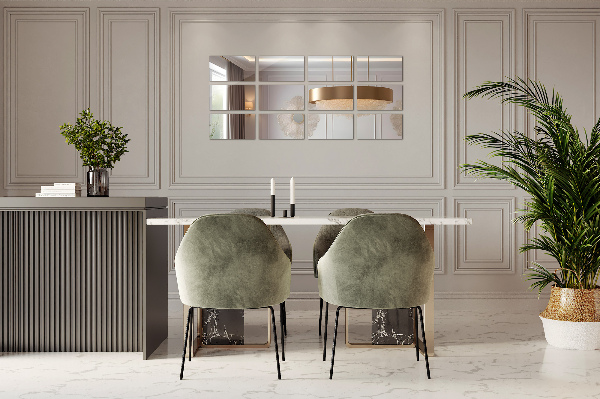 Specchio piastrelle 6 pz 30x16 cm