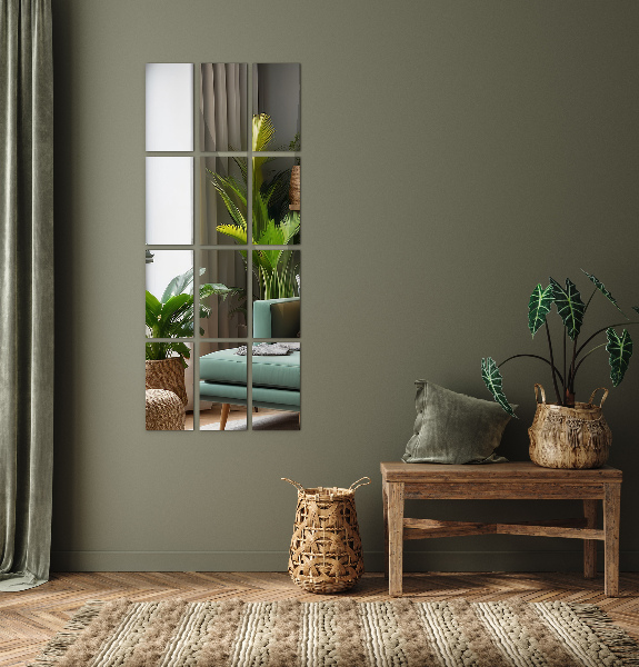 Piastrelle specchio adesive 6 pz 30x20 cm